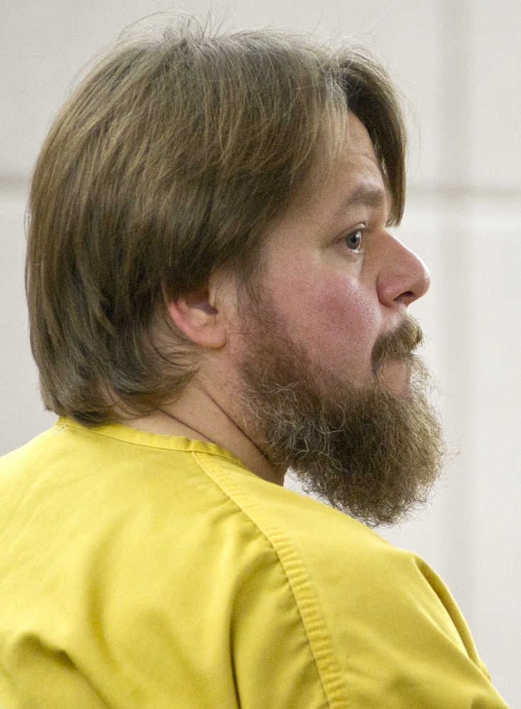 Eric James Beers, 38, appears in Juneau Superior Court Wednesday for sentencing for second degree sexual assualt.