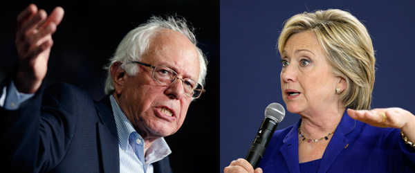 The rivalry between Hilary Clinton (right) and Bernie Sanders (left) will be at the forefront as Democrats take the stage Tuesday in Las Vegas for the party's first debate of the 2016 campaign. The senator and the former secretary of state will be joined by a trio of candidates who occupy the basement of early polls, each looking to change their fortunes with a breakout moment in prime time.