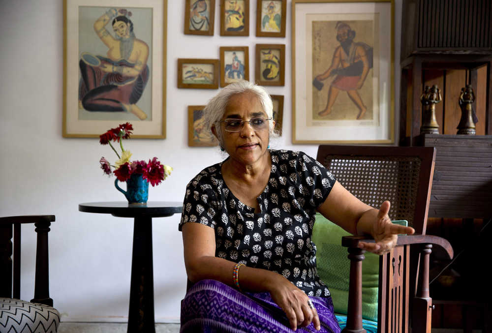 Indian playwright and theater artiste Maya Krishna Rao rests at her residence in New Delhi, India, on Wednesday. As of Wednesday, 41 novelists, essayists, playwrights and poets writing in English as well as regional languages, have returned the awards they received from India's prestigious literary academy in protest, saying they cannot remain silent any longer about numerous incidents of communal violence or attacks on intellectuals across the country over the past year. "It's become a question of an individual's right to speak, to think, to write, to eat, to dress, to debate," said Rao, who returned her award to the academy this week.