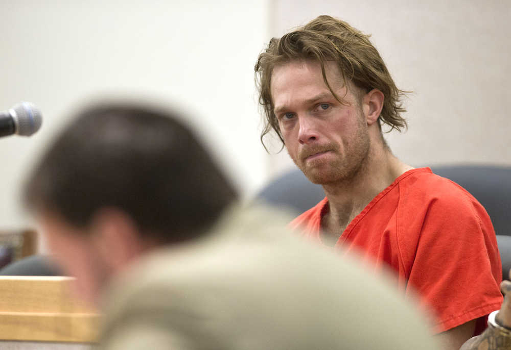 Christopher D. Strawn, 32, appears in Juneau District Court Thursday for first-degree murder for allegedly shooting Brandon C. Cook. Bail was set at $1 million.