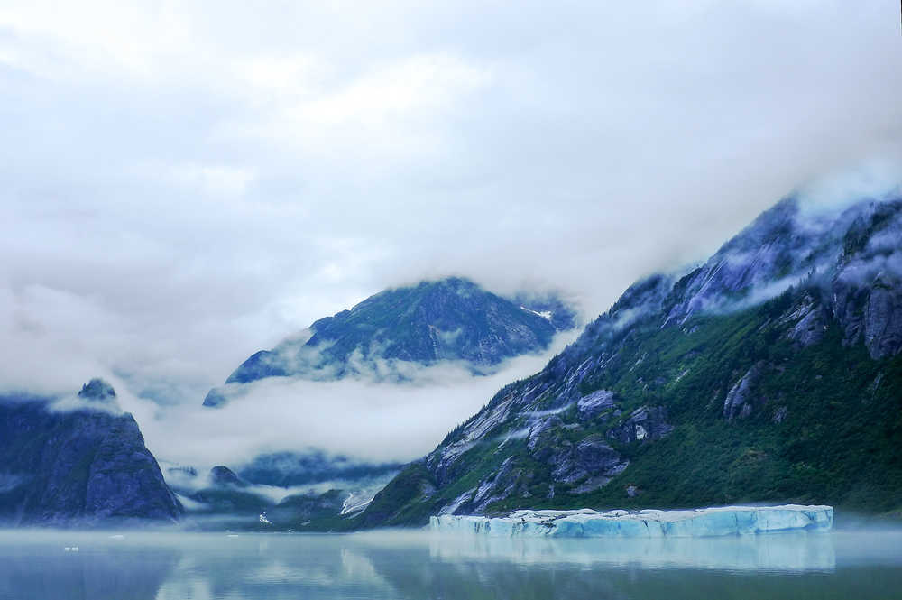 Icebergs on Shakes Lake, which flows into the Stikine River.