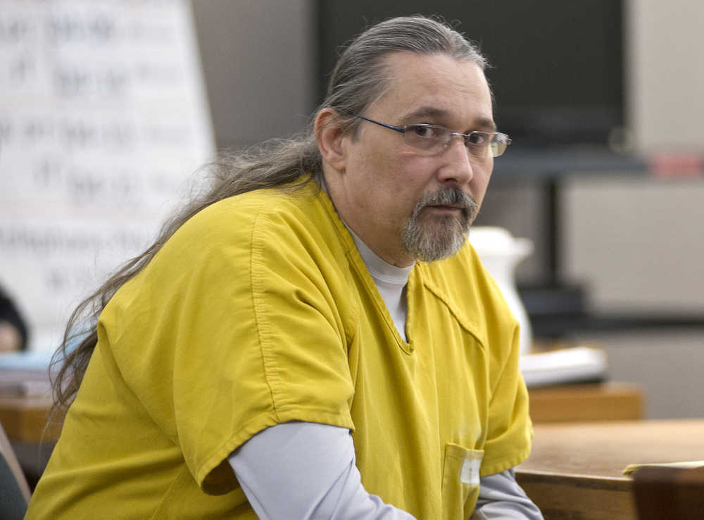 Russel S. Griffin, appears in court for his first sentencing hearing in February 2015. He was sentenced Monday to serve 25 years in prison for sexually abusing two Juneau girls in 2010 and 2011.