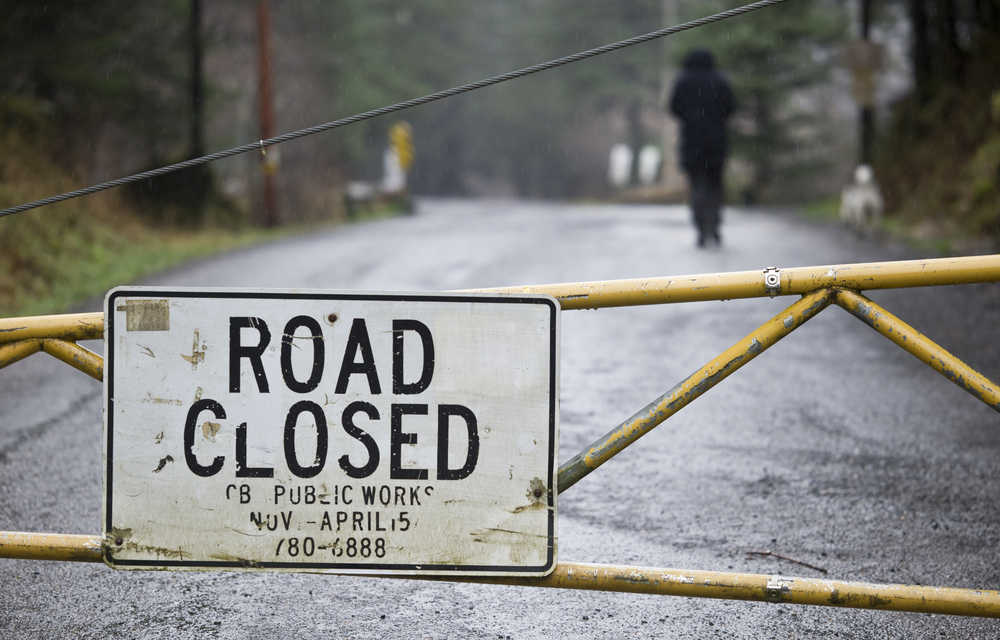 The city has closed Basin Road for the season. The road will reopen in mid-April.