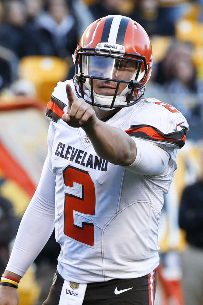 Cleveland Browns quarterback Johnny Manziel plays during a game against the Pittsburgh Steelers on Nov. 15.