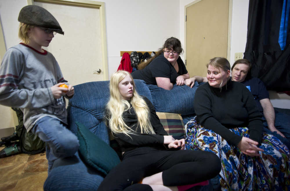 After falling on hard times and living out of a tent at the Mendenhall Campgrounds a few years ago, Apryle and Shannon McVey, and their chidren, Arthur, 13, Carrie, 14, Katie, 17, have found stable, affordable housing through Saint Vincent de Paul. SVDP is hoping more Juneau residents will participate in its annual "Adopt A Family" holiday program which makes sure children staying at the shelter have presents under the Christmas tree.