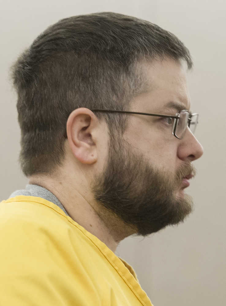 Scott R. Parker, 41, appears in Juneau Superior Court Thursday for his sentencing hearing for possesing and distributing child pornography.