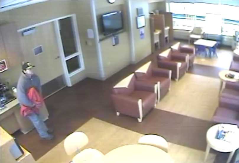 Pictured is a man who police believe stole a valuable weight scale from Bartlett Regional Hospital in mid-December. Police have asked for the public's help identifying him.