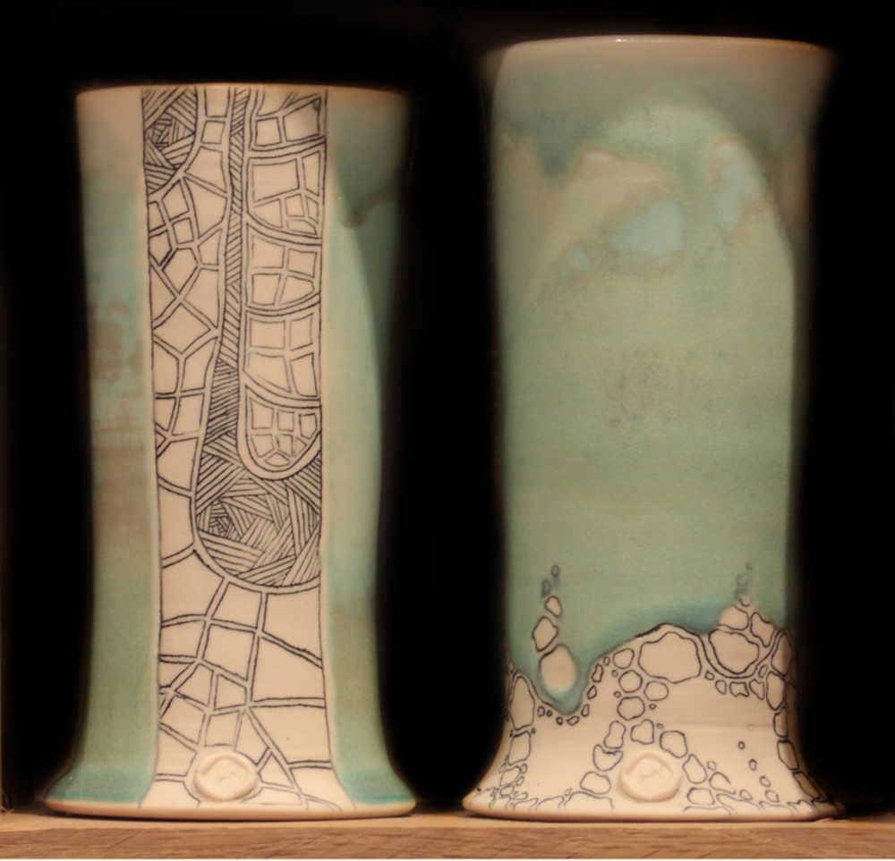 Ceramics by Mercedes Munoz will be on view at the Canvas.