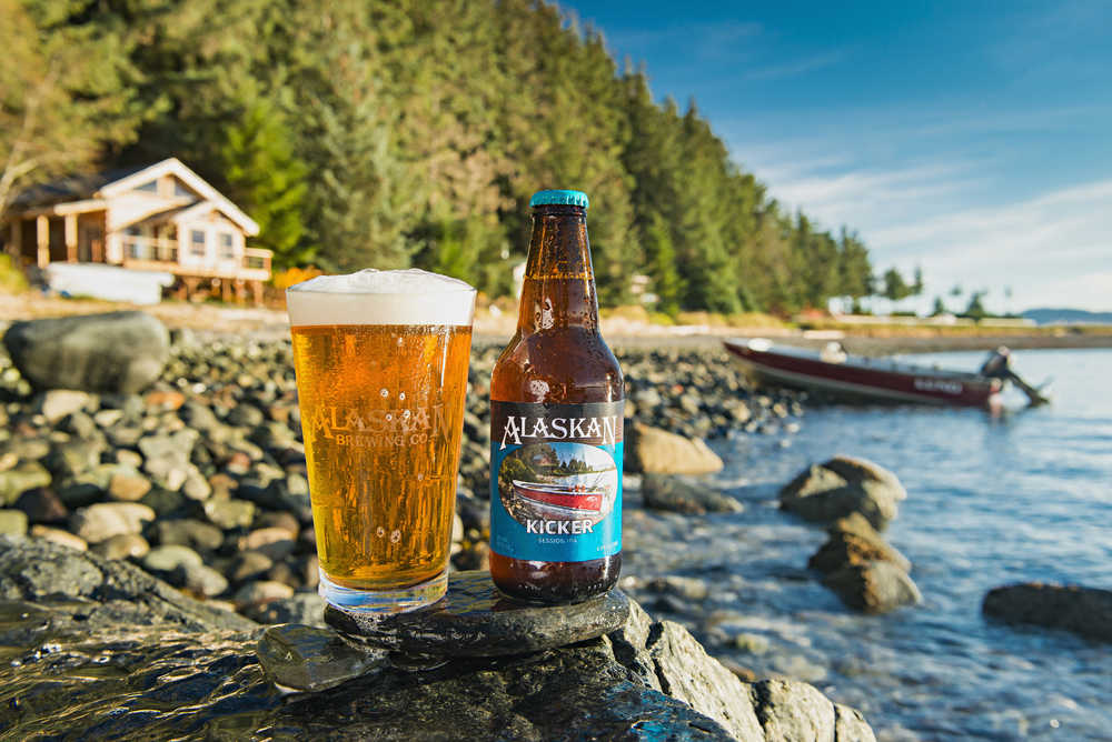 A promotional photograph of Kicker Session IPA, Alaskan Brewing Co.'s newest beer to be offered year-round.
