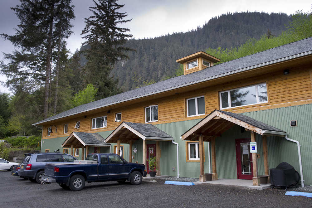 AWARE's new women's transitional housing in Juneau is shown on Wednesday. The new 12-unit building will provide transitional housing and programs to allow women to gain their footing after an abusive relationship in a way the emergency shelter cannot.