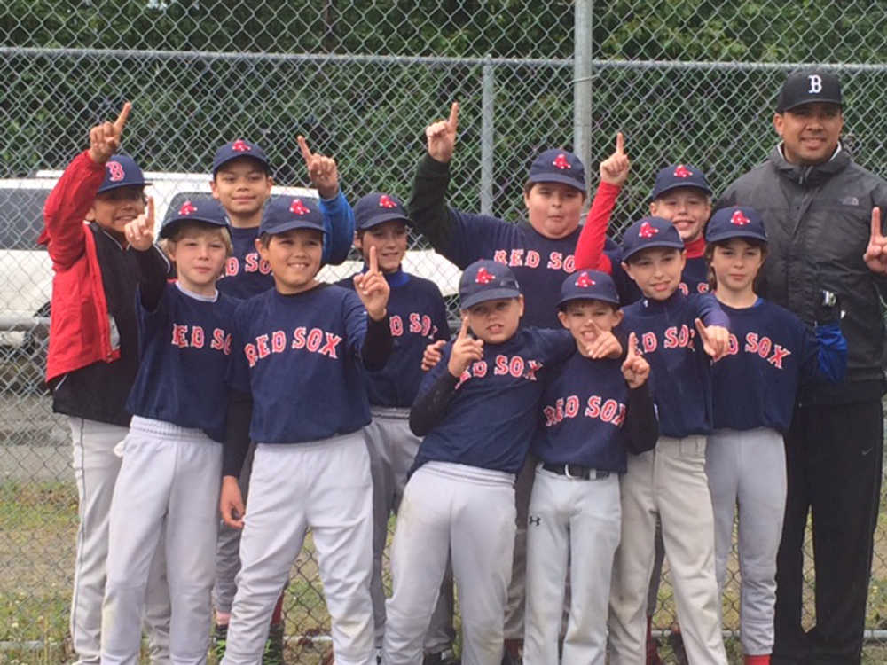 Gastineau Channel Little League minors baseball champion Red Sox team.