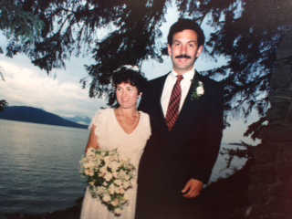 Marjorie Menzi and Bill Heumann were married on July 20, 1991, at the Shrine of St. Therese.