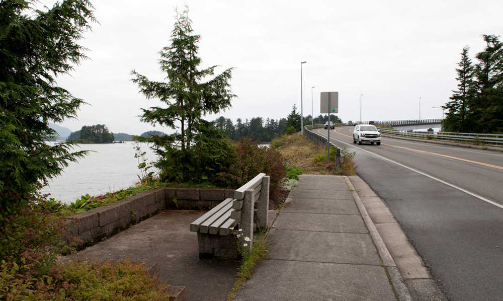 The oceanside sidewalk along Harbor Drive will be extended along the outside of O'Connell Bridge to connect with the lightering facility in a project funded with a $1.3 million grant from the Alaska Transportation Alternatives Program.
