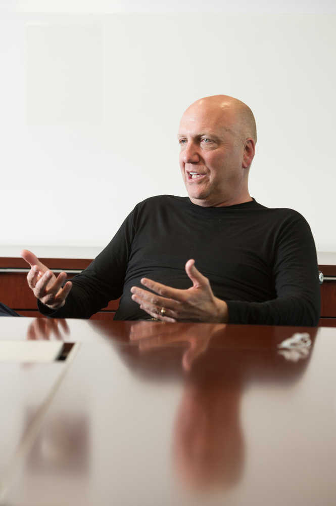 Armstrong Energy CEO Bill Armstrong, seen here Sept. 2 at his new offices in Downtown Anchorage, believes there are still discoveries to be made on the North Slope, and he's moving to develop his Nunushuk prospect that could produce 120,000 barrels per day in a much needed boost for throughput in the trans-Alaska Pipeline System.