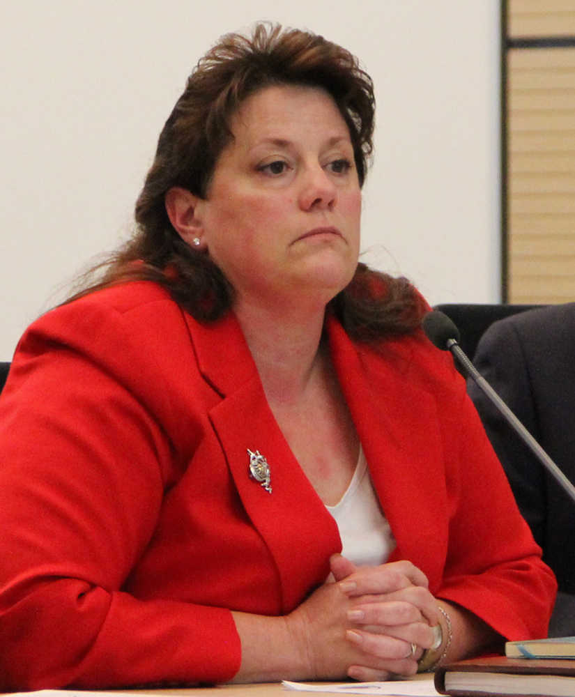 This file July 19 file photo shows Division of Oil and Gas Director Corri Feige testifying to the Senate Resources Committee in Anchorage.
