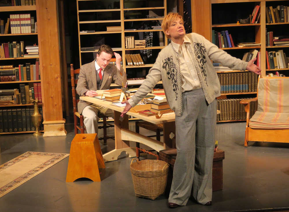 Katie Jensen, right, and Zeb Bodine in Theatre in the Rough's production of "84 Charing Cross Road."