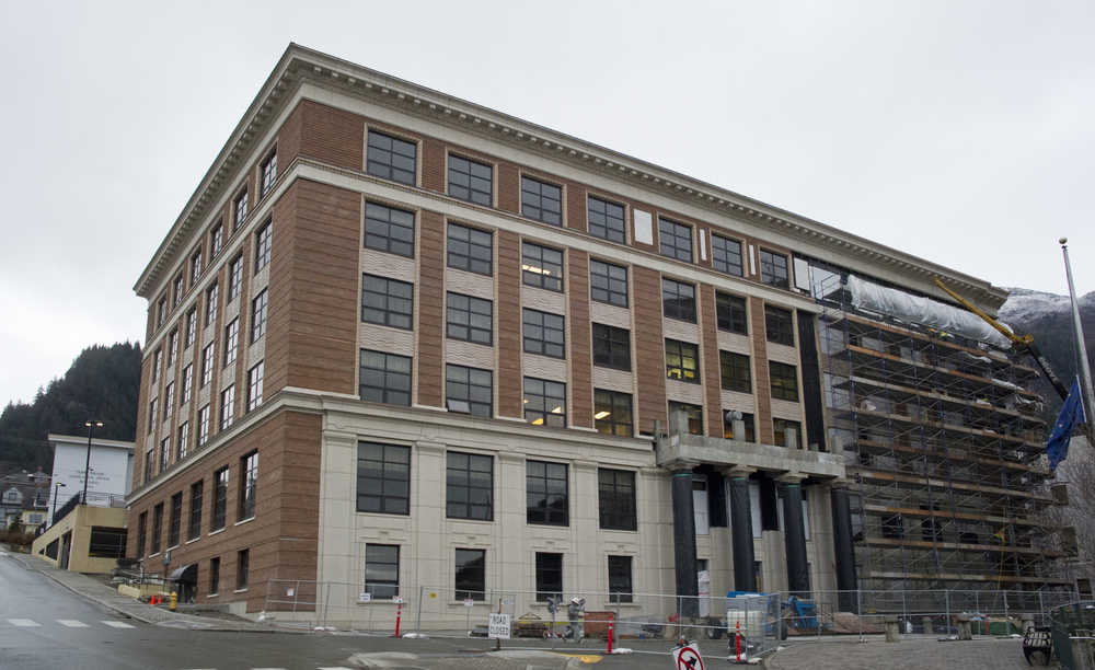 Remodel work on the Alaska State Capitol building by Dawson Construction is nearing completion. The Alaska Legislature starts its regular session on Jan. 17.