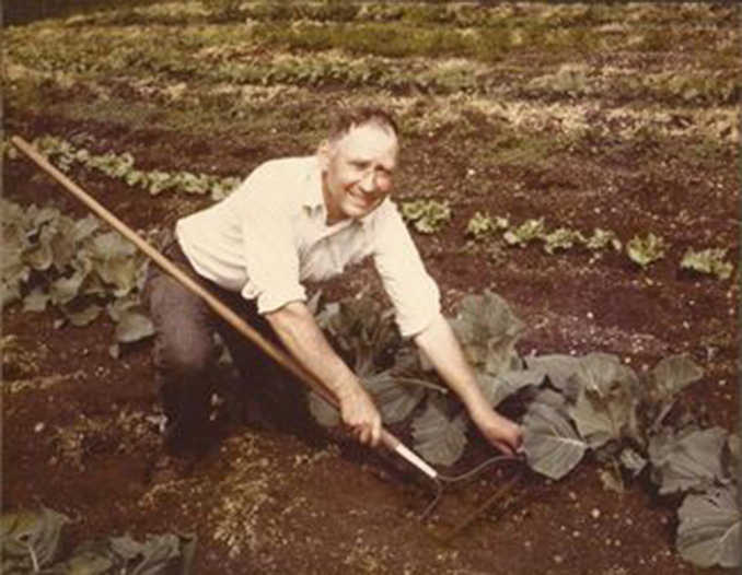 Bob Henderson is seen farming in this undated photo. An endowment in his name has been created by his children: Tom Henderson, Barbara Cave, Kathy Crenshaw, and Anne Swenson to provide scholarships and research experiences for UAS students studying mariculture and fisheries.
