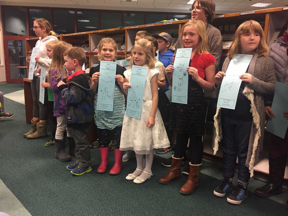Pictured are the winners of the Juneau Public Libraries' Bookmark Contest.