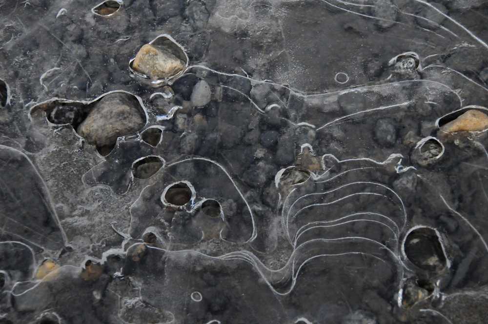 Ice doodle at the Mendenhall Glacier.