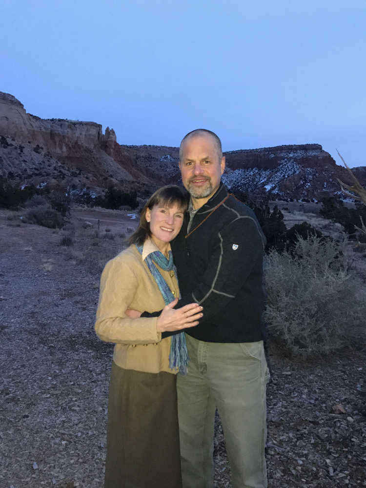 Suzanne McGee and Bob Sauerteig were married at Ghost Ranch, Abiquiu, New Mexico on Jan. 3.