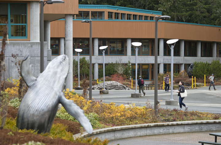 This file photo from Nov. 1 shows students walking across the UAS campus.