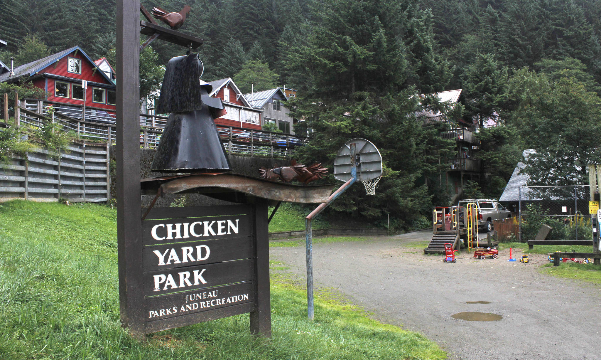 Chicken Yard Park is pictured on Tuesday, Aug. 7, 2018. (Alex McCarthy | Juneau Empire)