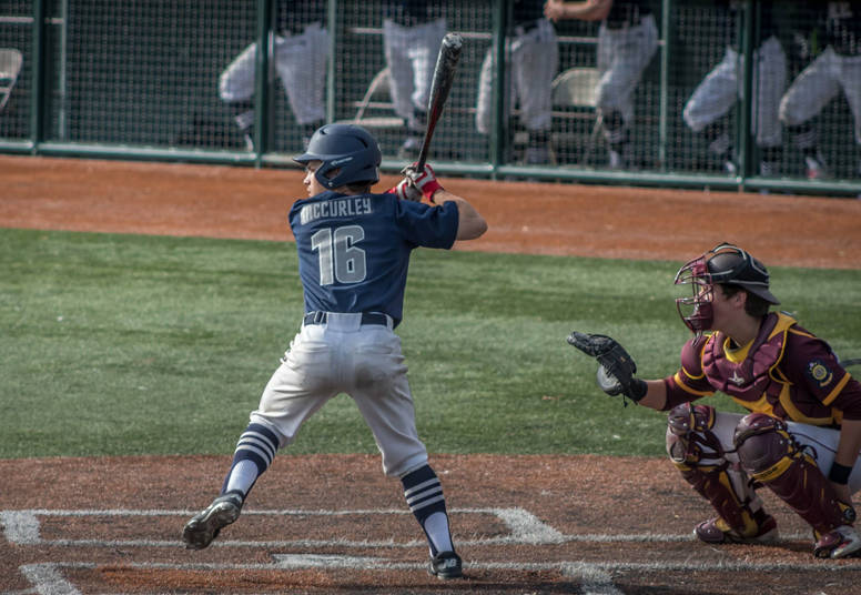 Juneau Post 25s Donavin McCurley bats in the American Legion state championship game on Tuesday, July 31, at Mulcahy Stadium in Anchorage. (Courtesy Photo | Jeremy Ludeman)