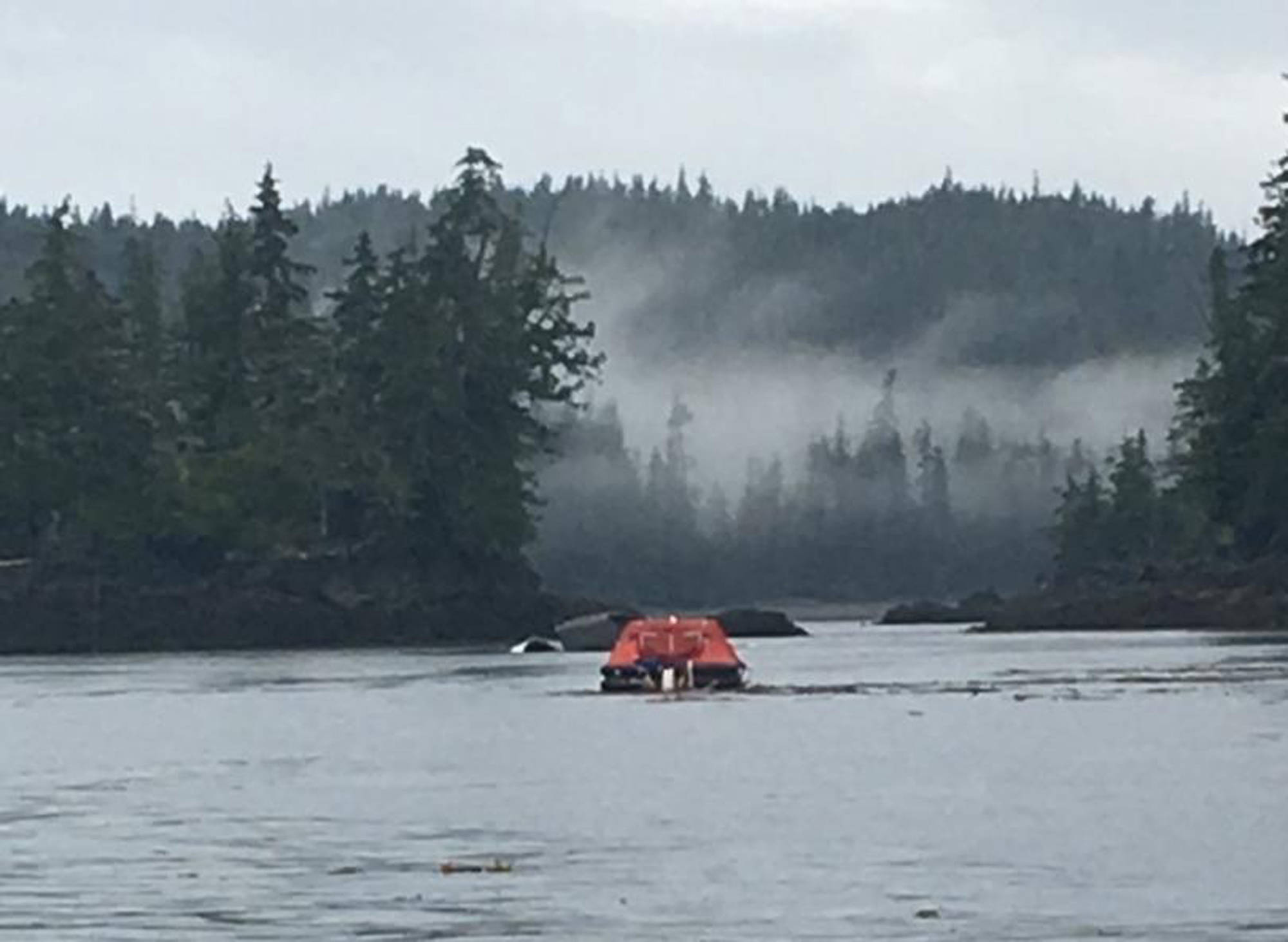 COURTESY PHOTO | <span class='IDappliedStyle' title='InDesign: Demi'>U.S. COAST GUARD</span>                                Seine boat sunk at the entrance to Thorne Bay.