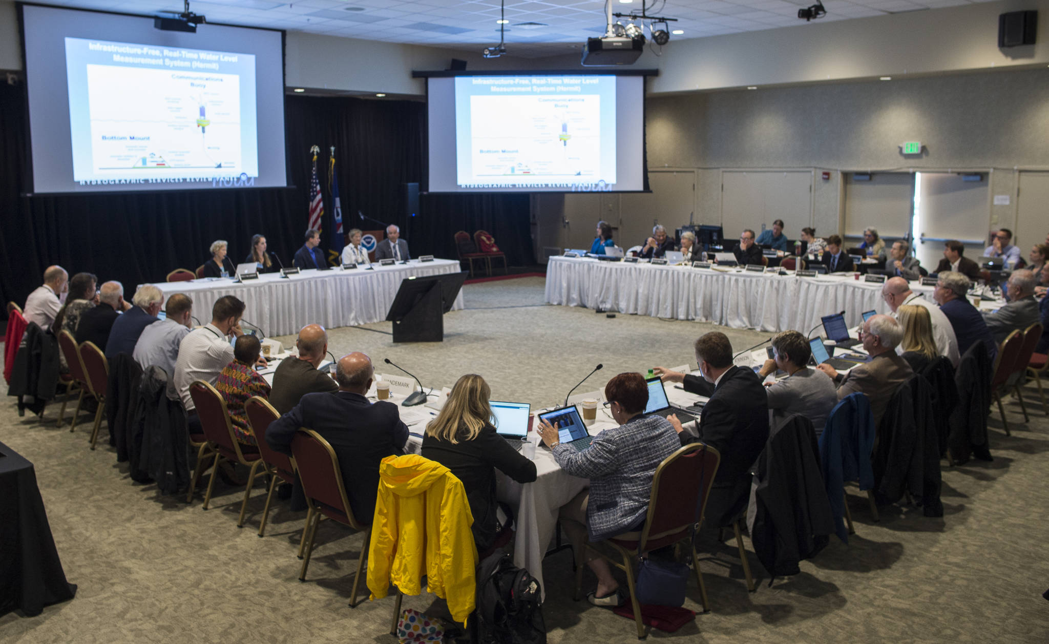 NOAA’s Hydrographic Services Review Panel meets this week at the Elizabeth Peratrovich Hall. (Michael Penn | Juneau Empire)