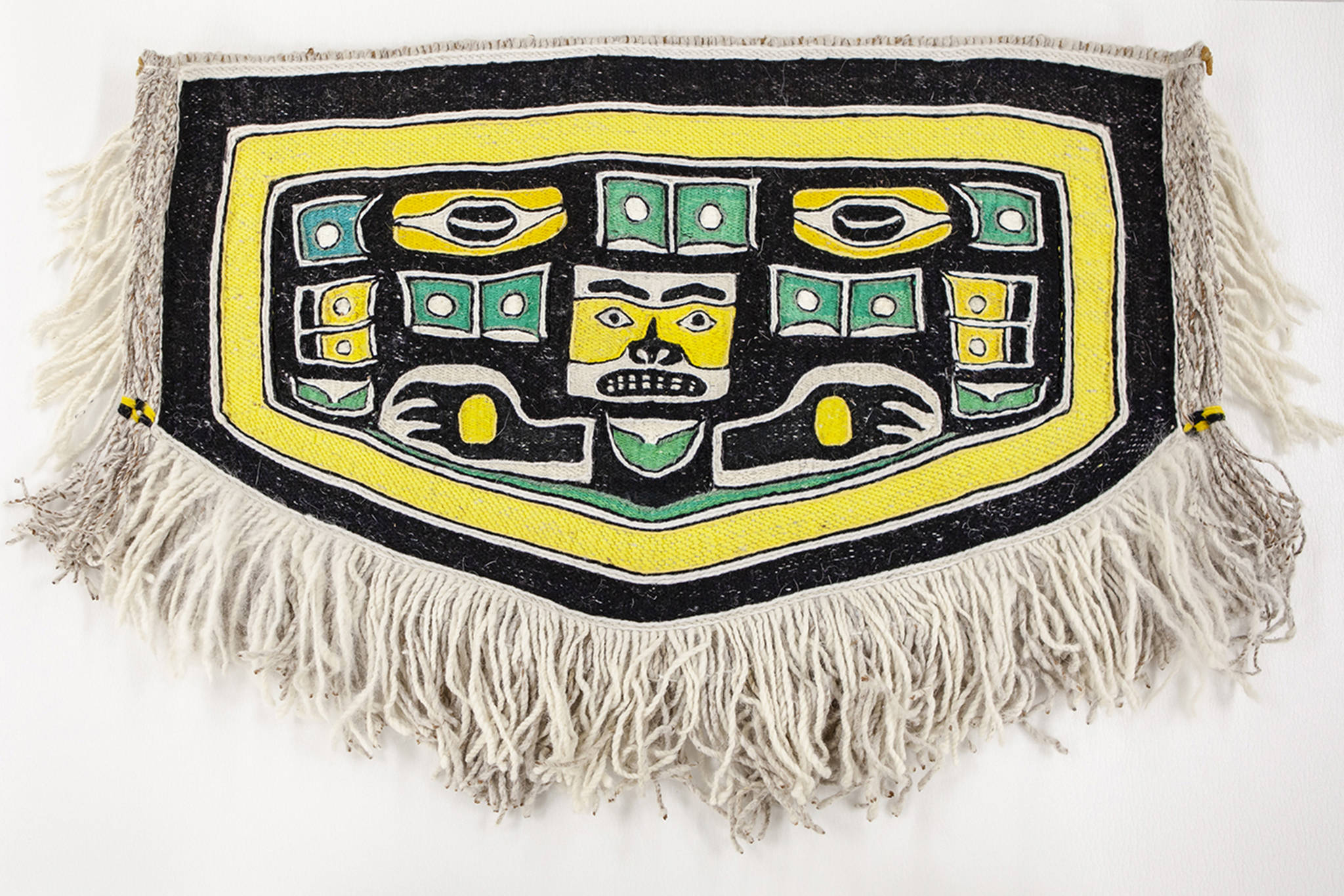 The Sealaska Heritage Institute purchased this Chilkat blanket, which Tlingit weaver Jennie Thlunaut made for a child in the 1980s. (Courtesy Photo | Nobu Koch, Sealaska Heritage Institute)