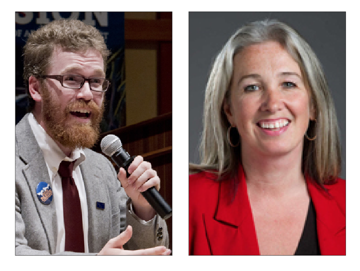 Justin Parish, pictured left, and Cathy Muñoz, pictured at right.