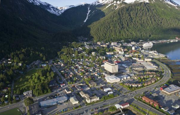 Downtown Juneau is seen from above in this file photo