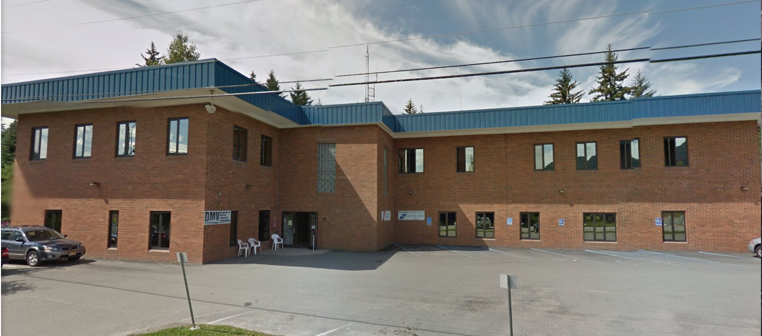 The DMV building in Juneau on Sherwood Lane