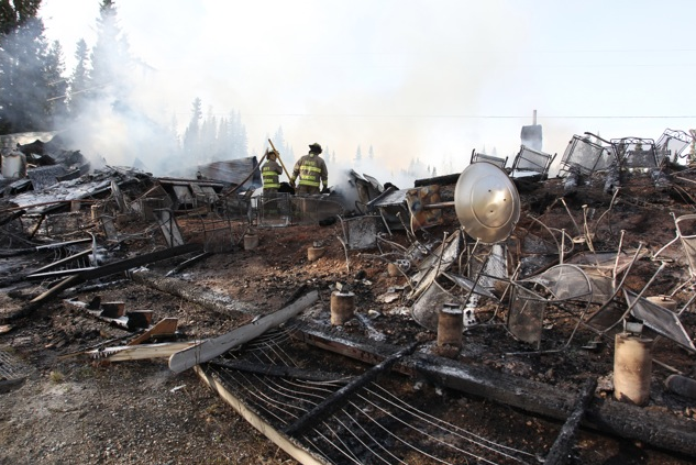 A fire destroyed the Clearwater Lodge early on Thursday, May 15, 2014.