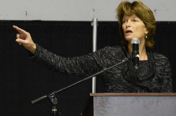 Republican U.S. senator Lisa Murkowski addresses a crowd during a keynote speech during the Alaska Chamber’s 2016 Fall Forum on Thursday, Oct. 13, 2016 at the Kenai Shopping Center in Kenai, Alaska. She was one of several speakers throughout the Alaska Chamber’s 2015 Fall Forum hosted in Kenai this week.