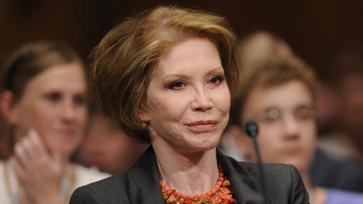 This June 24, 2009 photo shows actress Mary Tyler Moore before the Senate Homeland Security and Governmental Affairs Committee hearing on Type 1 Diabetes Research on Capitol Hill in Washington. Moore died Wednesday, Jan. 25, 2017, at age 80. (Susan Walsh | The Associated Press file)