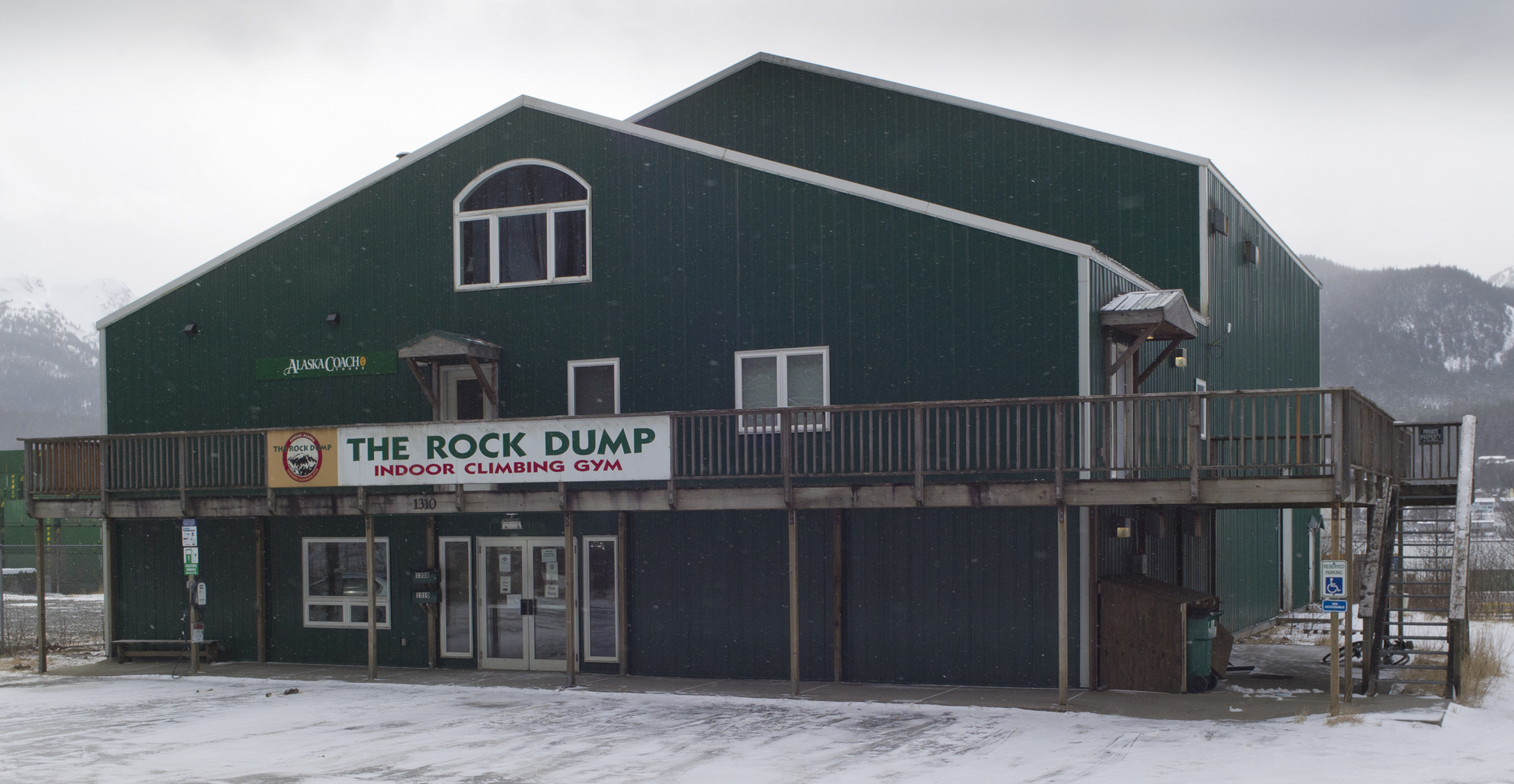 The Rock Dump building, owned by Alaska Coach Tours since 2012, has been rented by the nonprofit Juneau Climbing & Recreation. (Michael Penn | Juneau Empire)