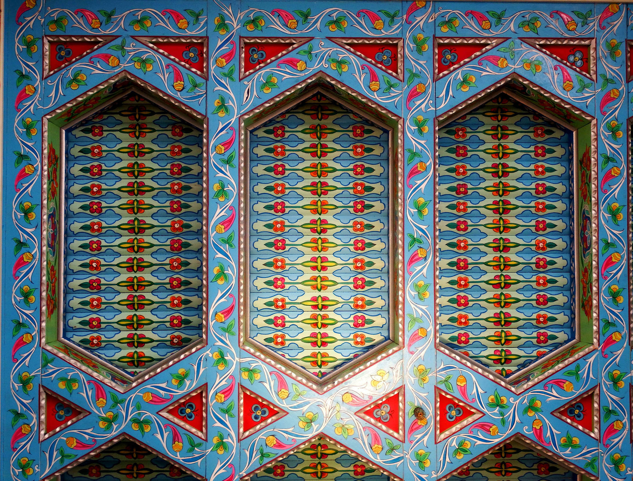 Details from the Dushanbe Tea House in Boulder. The tea house was a gift from Dushanbe, Tajikistan to its sister city Boulder and is the only one of its kind in the western hemisphere. Photo by Linda Shaw.
