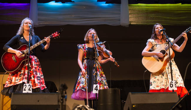 The Hillbilly Honeys perform at Folk Fest in 2016. (Michael Penn | Juneau Empire File)
