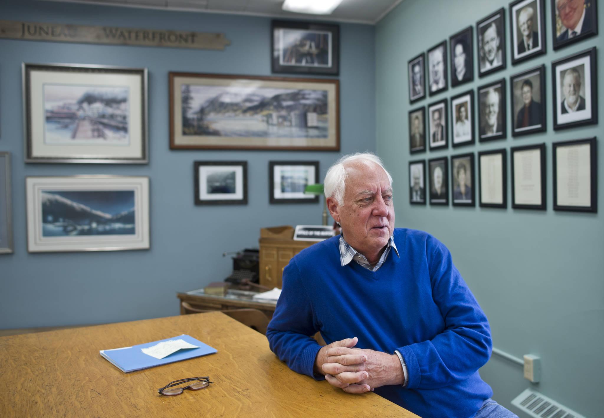 Mayor Ken Koelsch speaks about his first year as mayor from his City Hall office on Thursday, March 30, 2017. (Michael Penn | Juneau Empire)