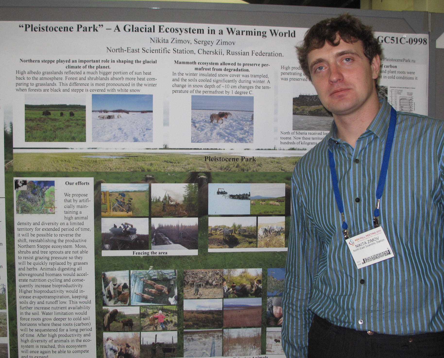 Nikita Zimov at a 2011 science conference in San Francisco. (Photo by Ned Rozell)