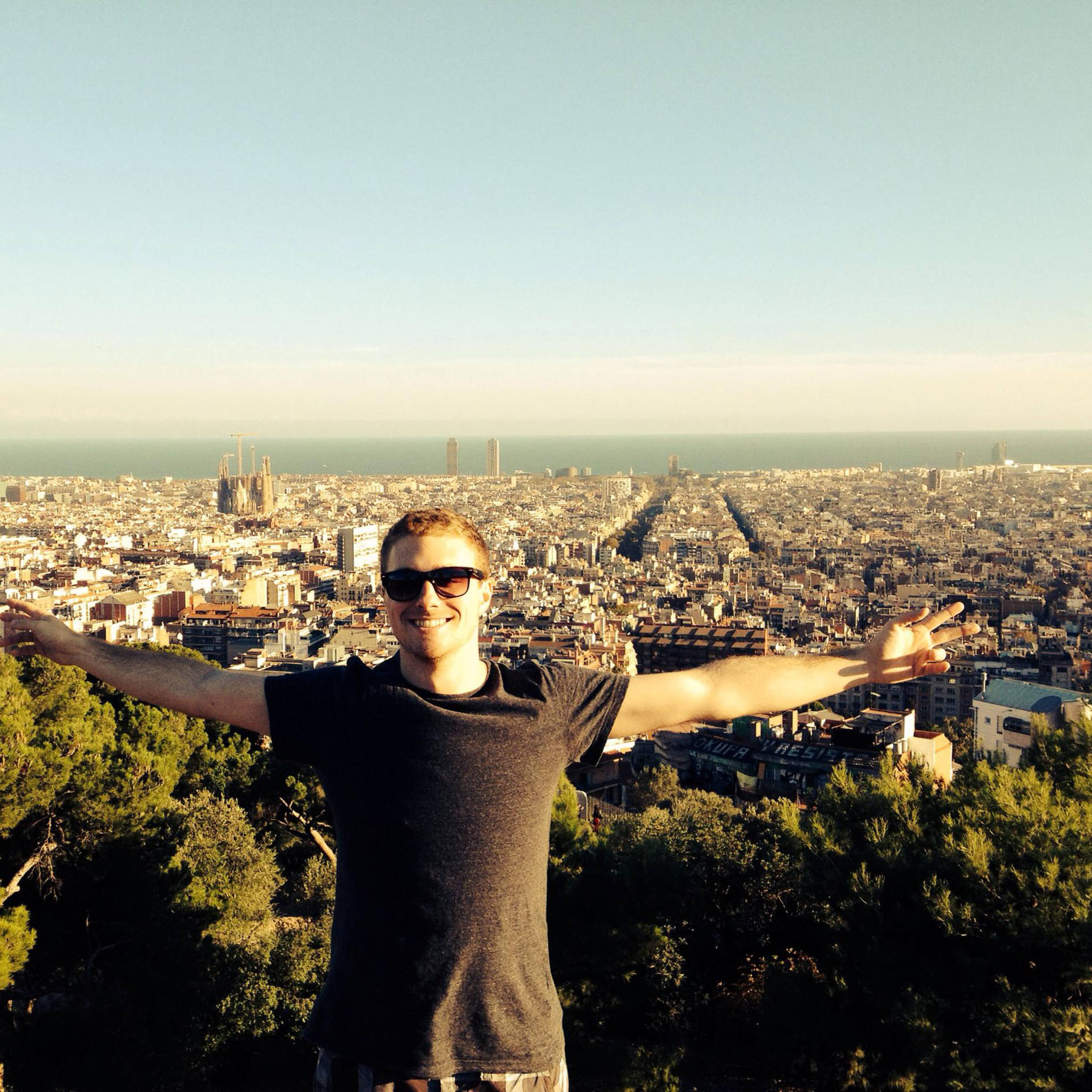 Trever Held enjoying Barcelona. Photo Courtesy of Trever Held.
