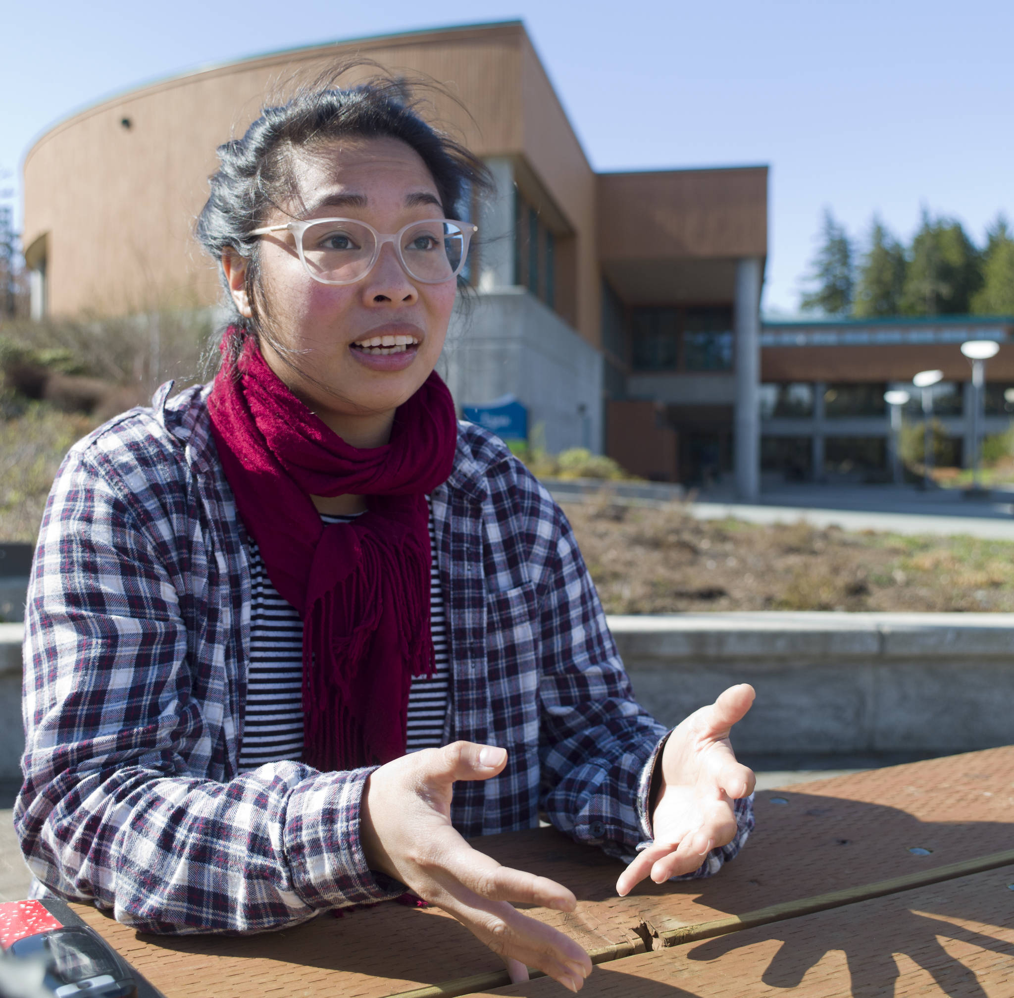 JoMarie Alba will be the student speaker at University of Alaska Southeast’s graduation ceremony this Sunday. (Michael Penn | Juneau Empire)