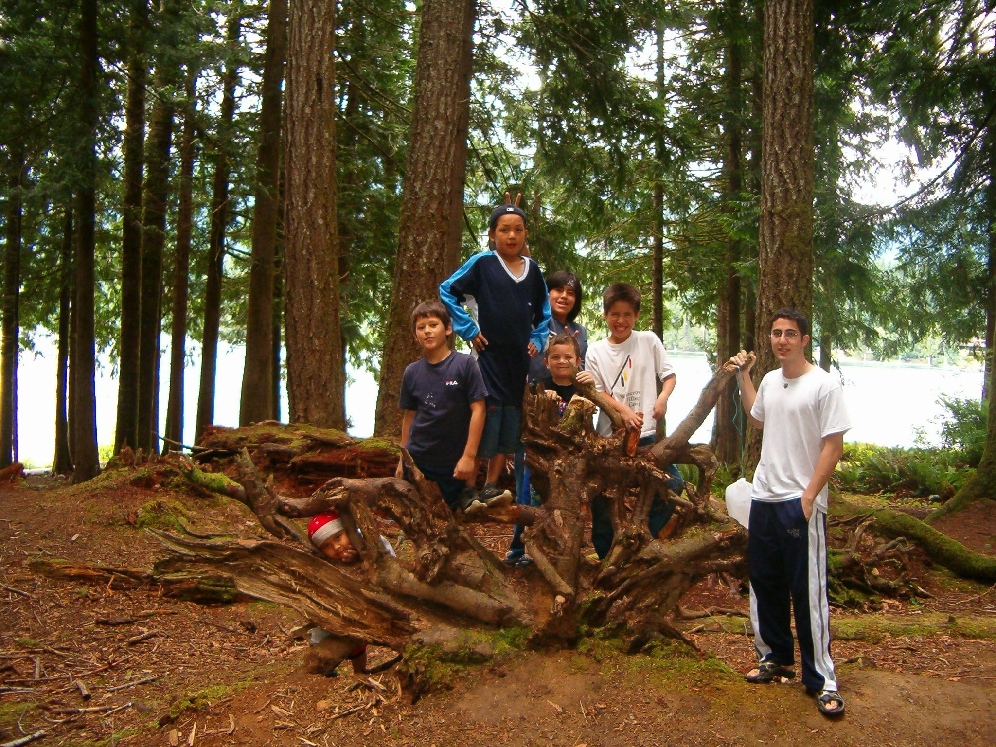 Campers with Fetal Alcohol Syndrome Disorder at a Whitecrow Village Family Camp, where people can experience successful strategies in an interdependent community of families, professionals, and people who live with an FASD. (Photo courtesy of the Whitecrow Village)