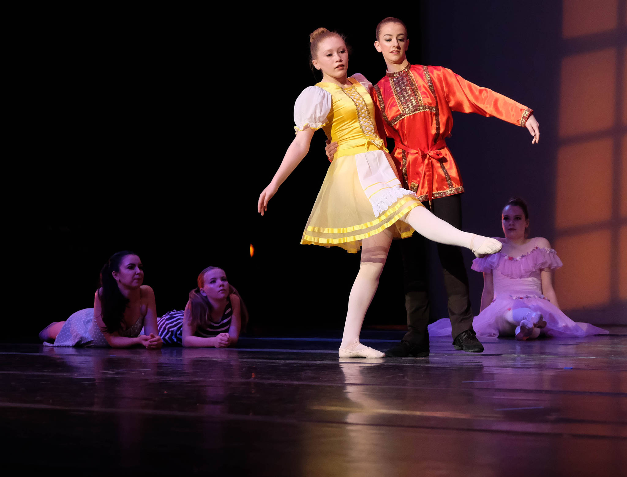 Luna Ewing (left) and Jasmin Holst (Right) Performing Fairies from The Sleeping Beauty at this years 2017 Spring Showcase. (Lance Nesbitt | For the Capital City Weekly)