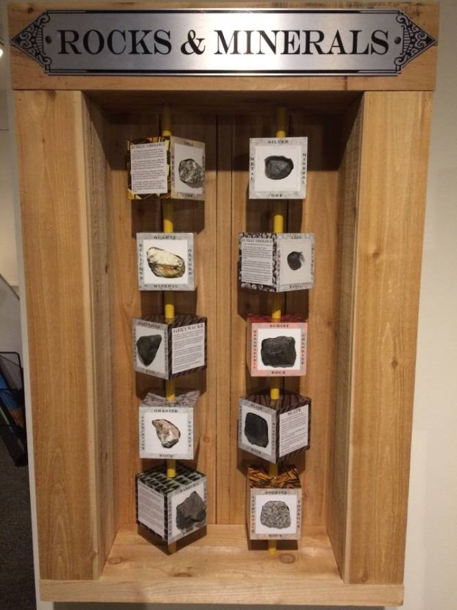 Rocks and Minerals Exhibit at the Juneau-Douglas Museum. (Courtesy photo)
