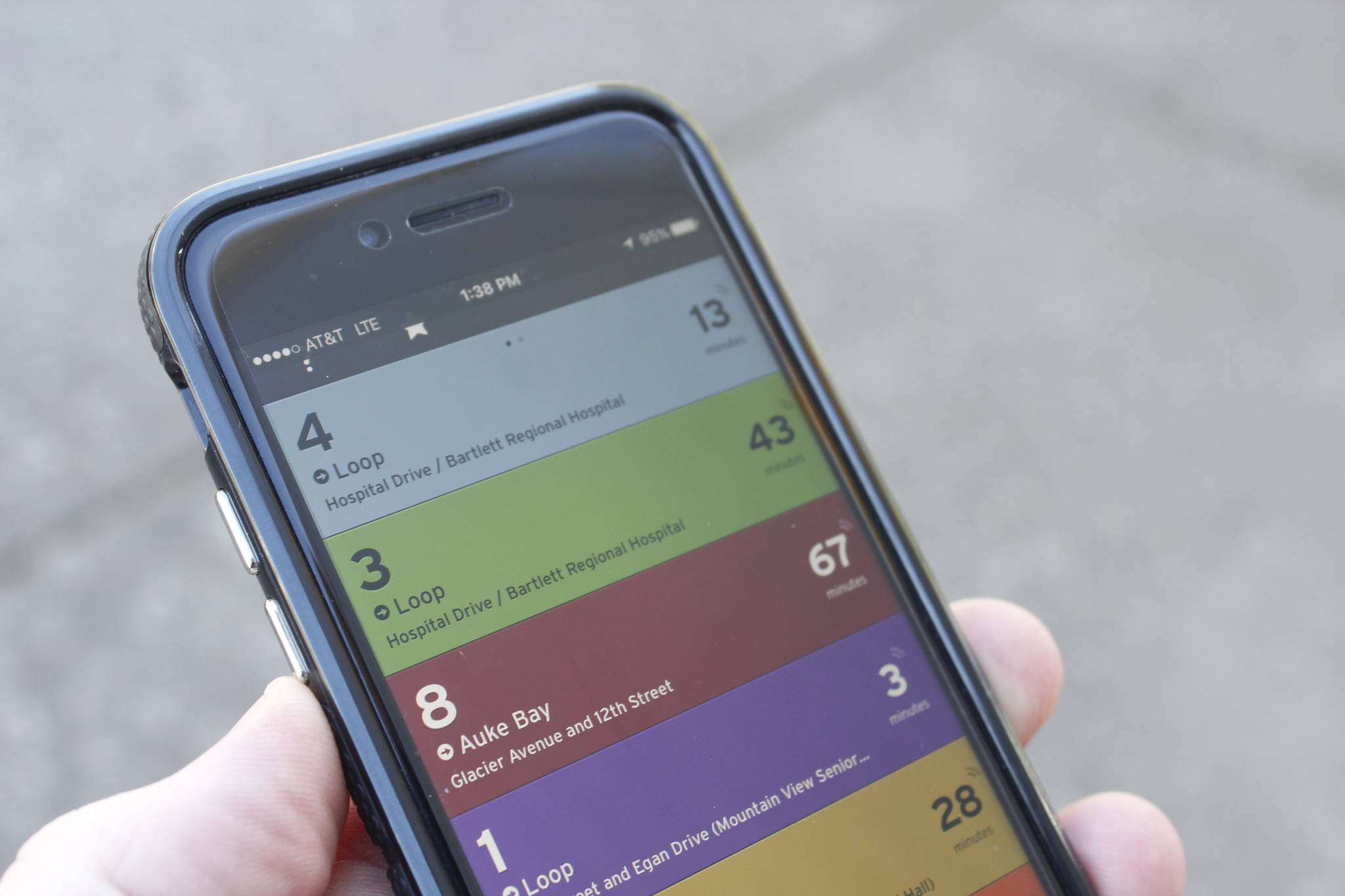 Capital Transit is now using the Transit app, the same one used by public transportation companies in Boston, Toronto and other major cities. (Alex McCarthy | Juneau Empire)