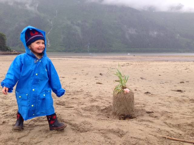Thistle, with her sand pineapple creatio. (Courtesy photo)