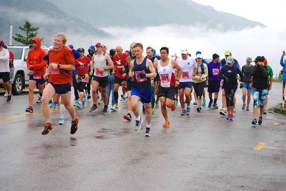 The Frank Maier Marathon/Douglas Island Half Marathon gets underway on Saturday. (Photo courtesy of Darla Orbistondo)